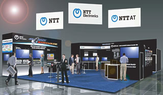 IBC2009 NTT Electronics Booth Image