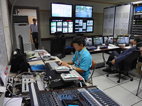 image : KBS Daegu broadcast station control room